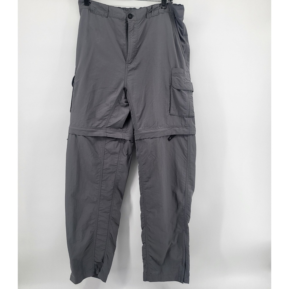 Magellan Outdoors Convertible Cargo Pants shorts Men's Large Gray Hiking Fishing